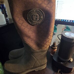 Etienne Aigner Brown and Black Boots